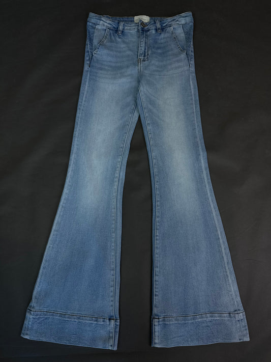 Spodnie jeansowe flare S