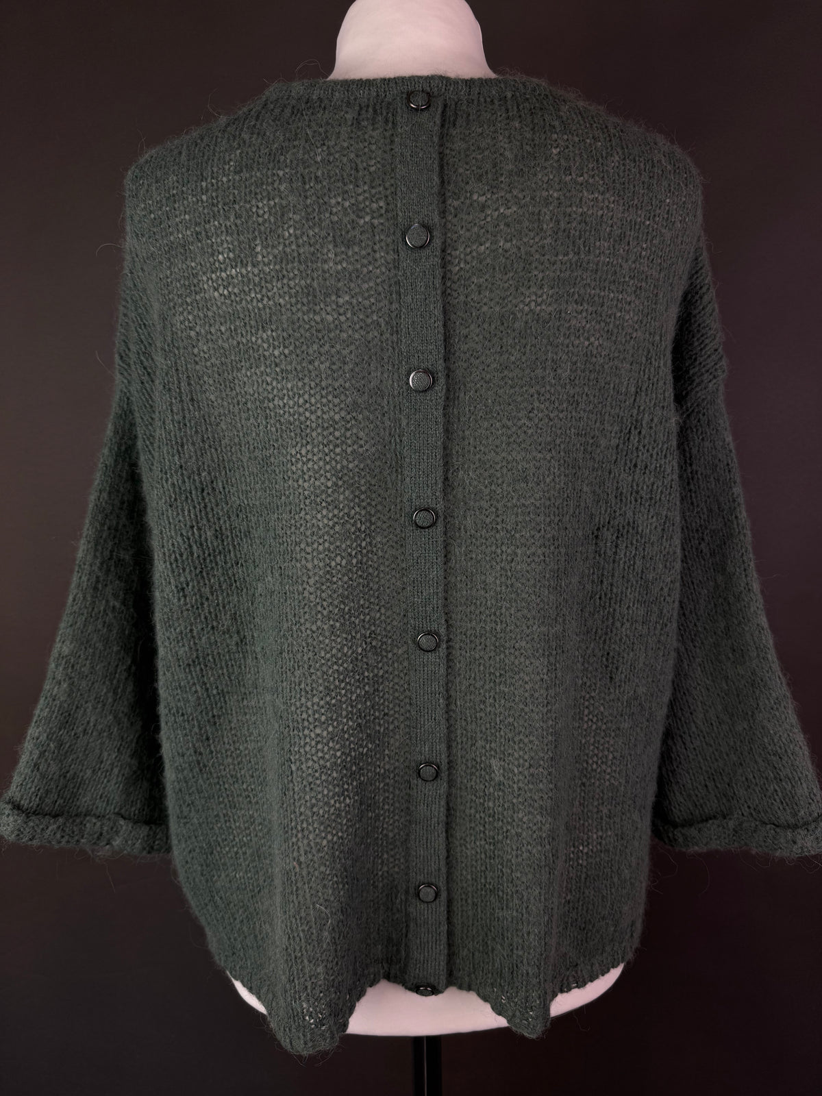 Sweter z wełną i alpaką L