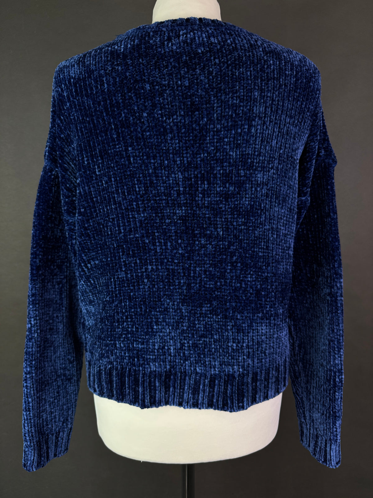 Szenilowy sweter S