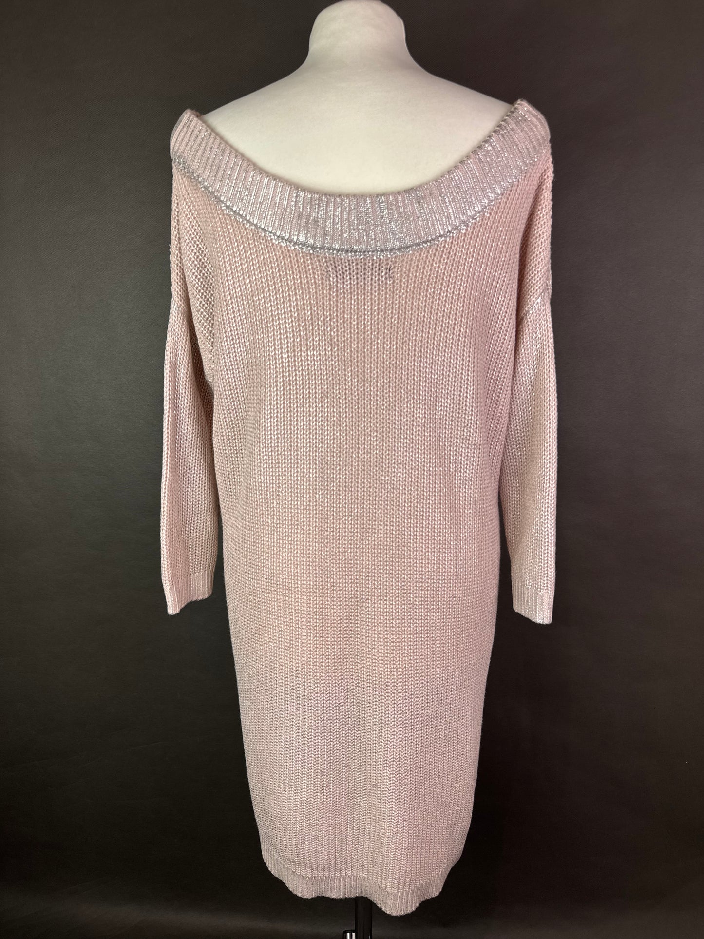 Metaliczny sweter XL