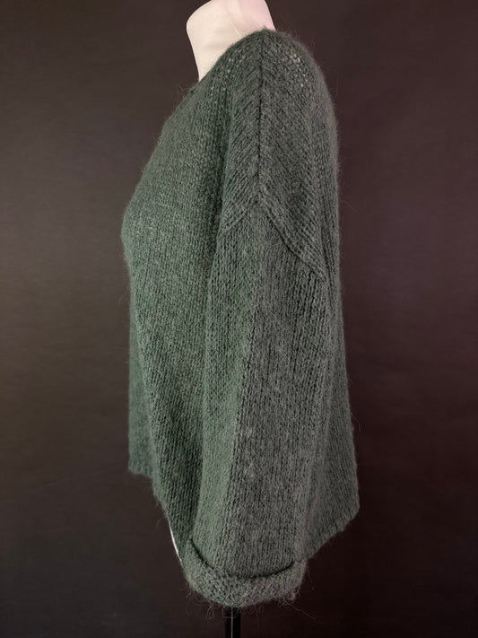 Sweter z wełną i alpaką L