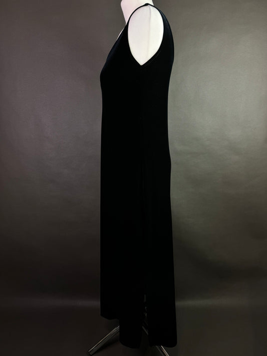 Welurowa sukienka maxi L