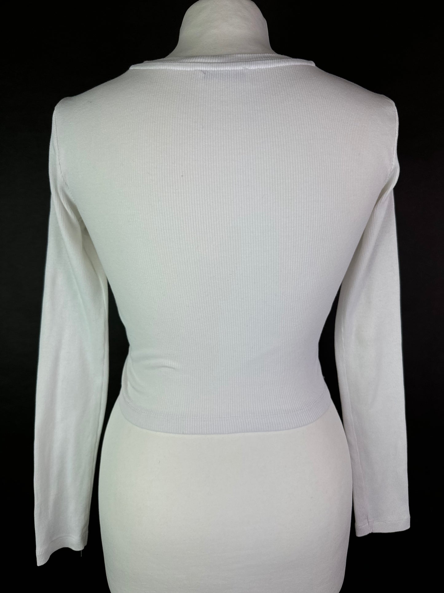 Crop top z długim rękawem XS