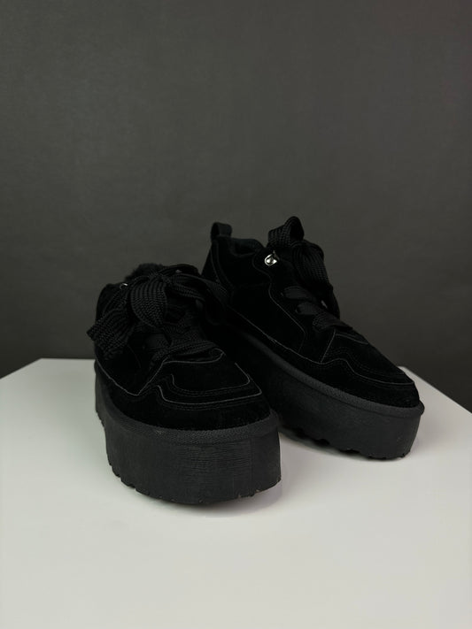Ocieplane buty na platformie 40