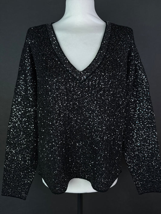 Cekinowy sweter XL