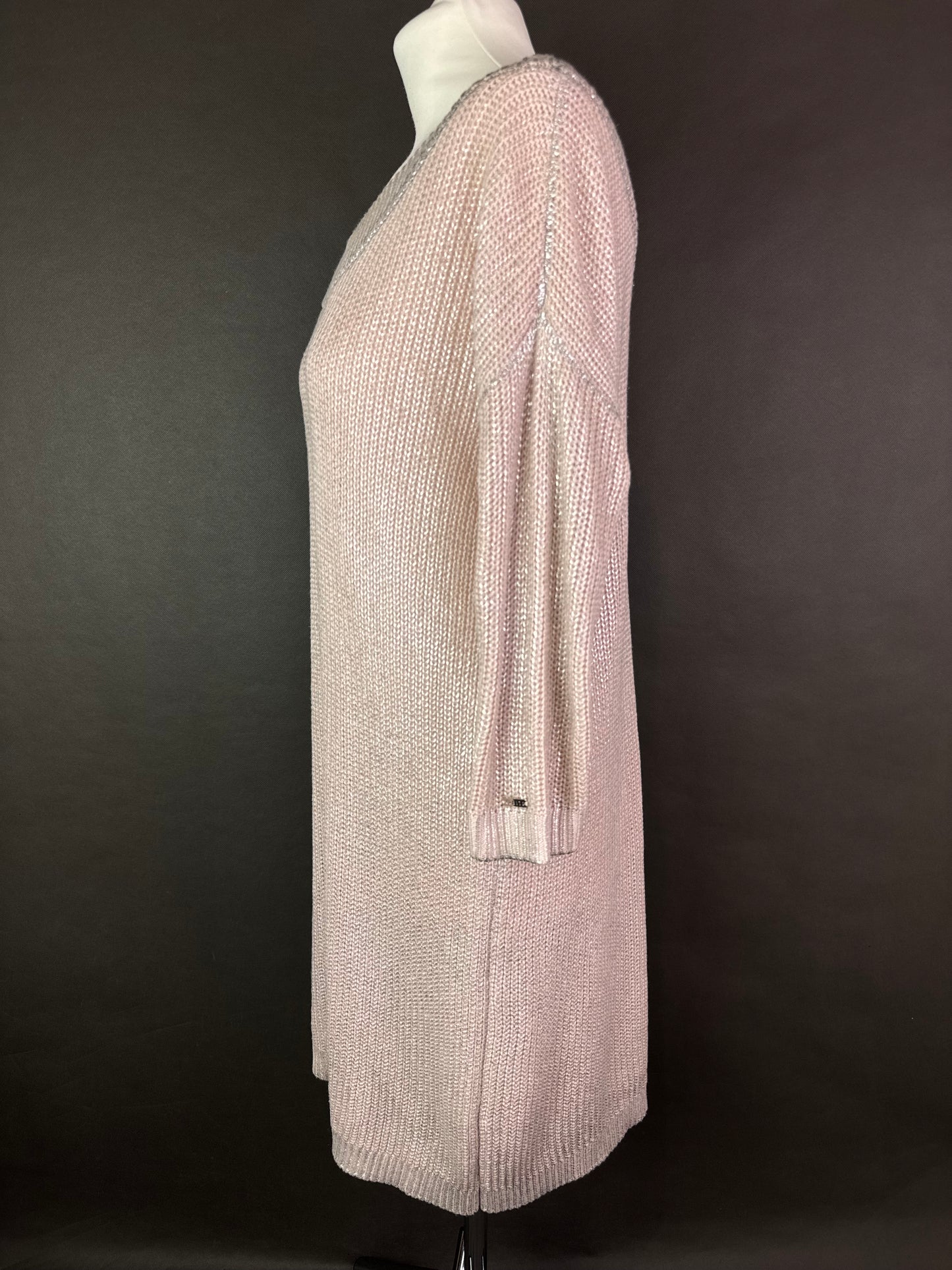 Metaliczny sweter XL