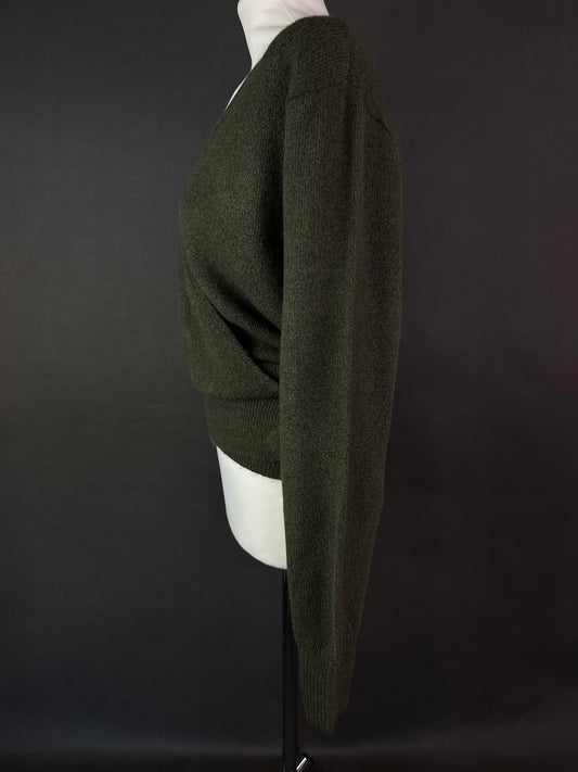 Sweter z wiązaniem XL