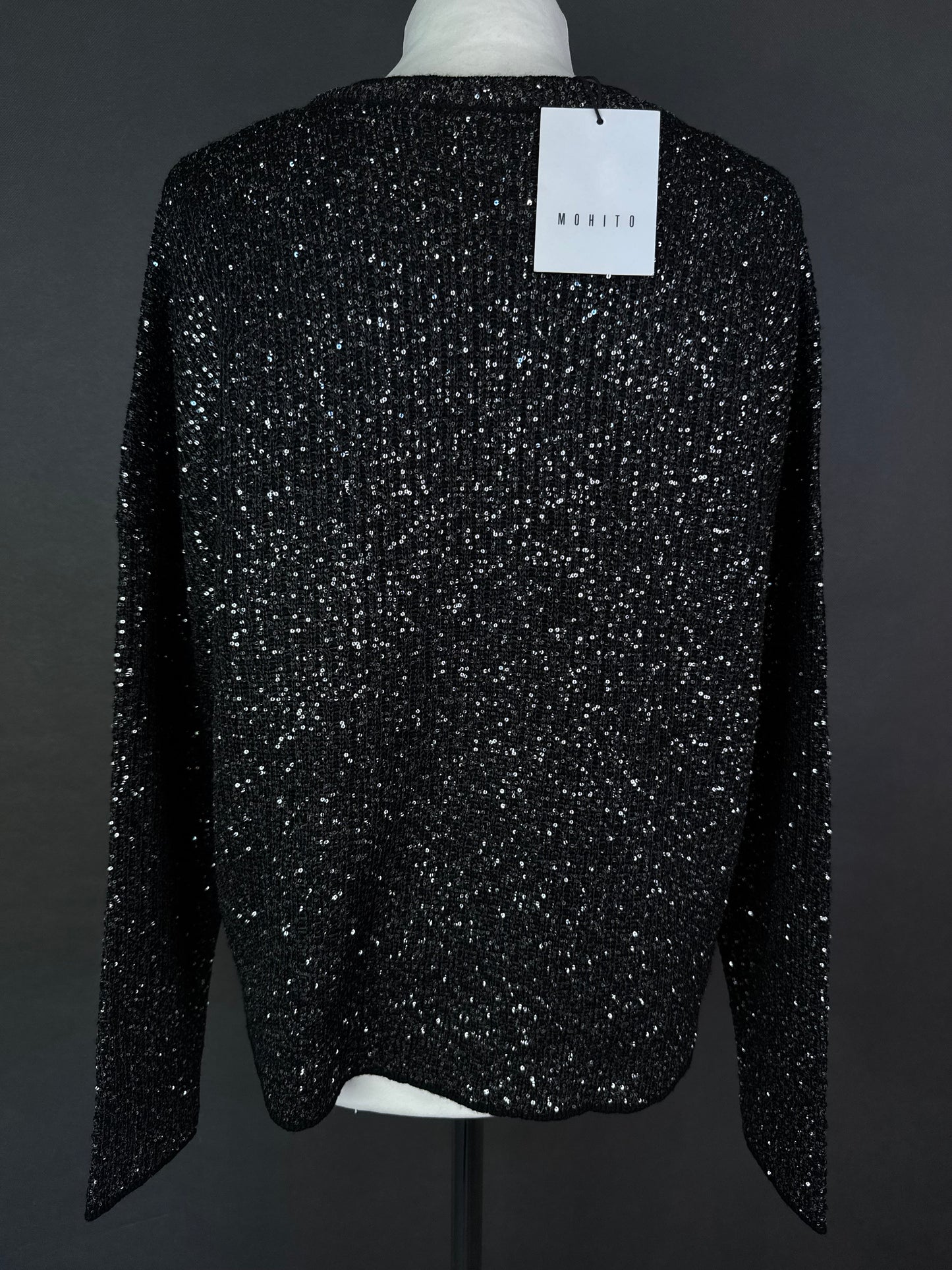 Cekinowy sweter XL