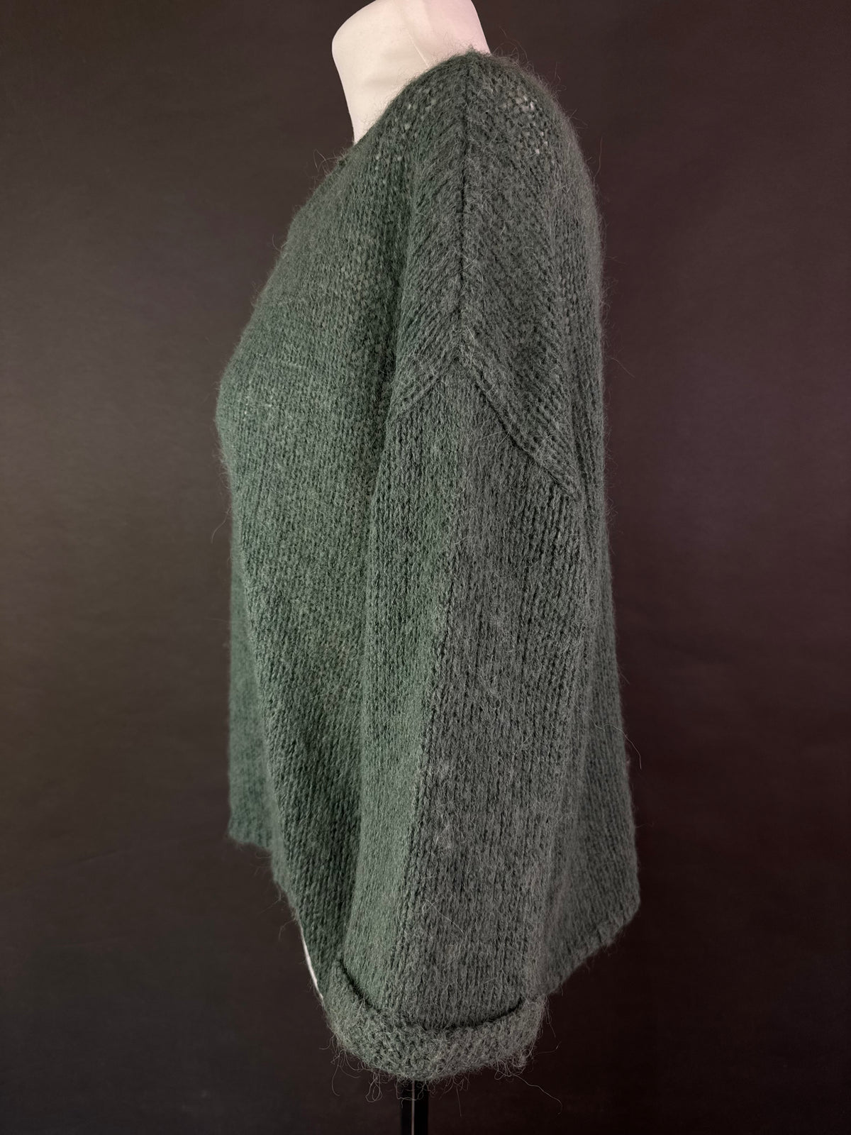 Sweter z wełną i alpaką L