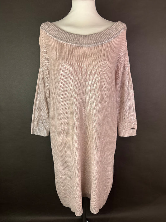 Metaliczny sweter XL