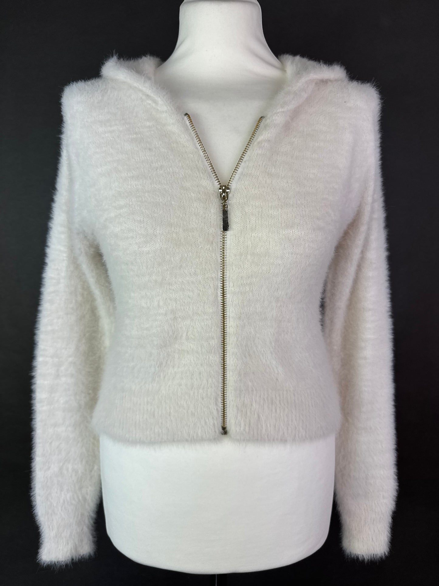 Sweter z kapturem S