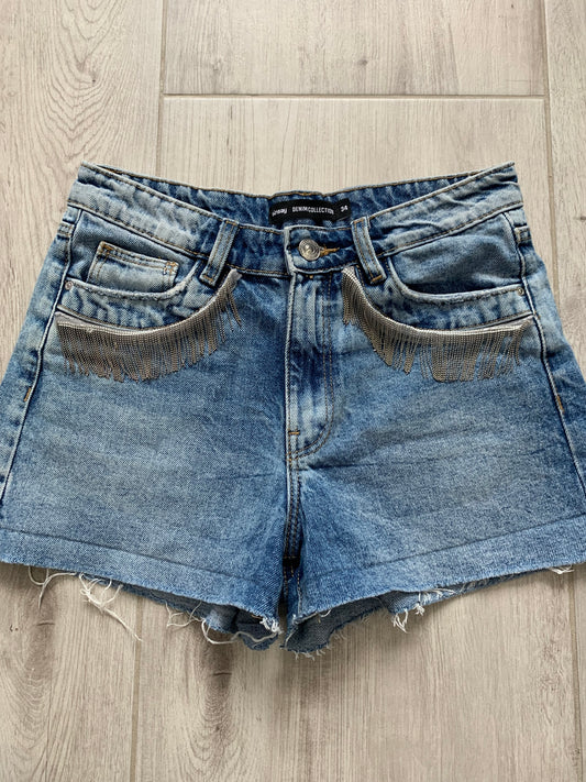 Krótkie spodenki jeansowe XS