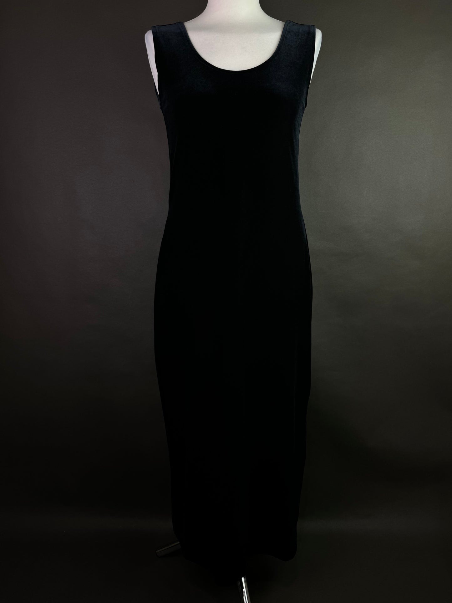 Welurowa sukienka maxi L
