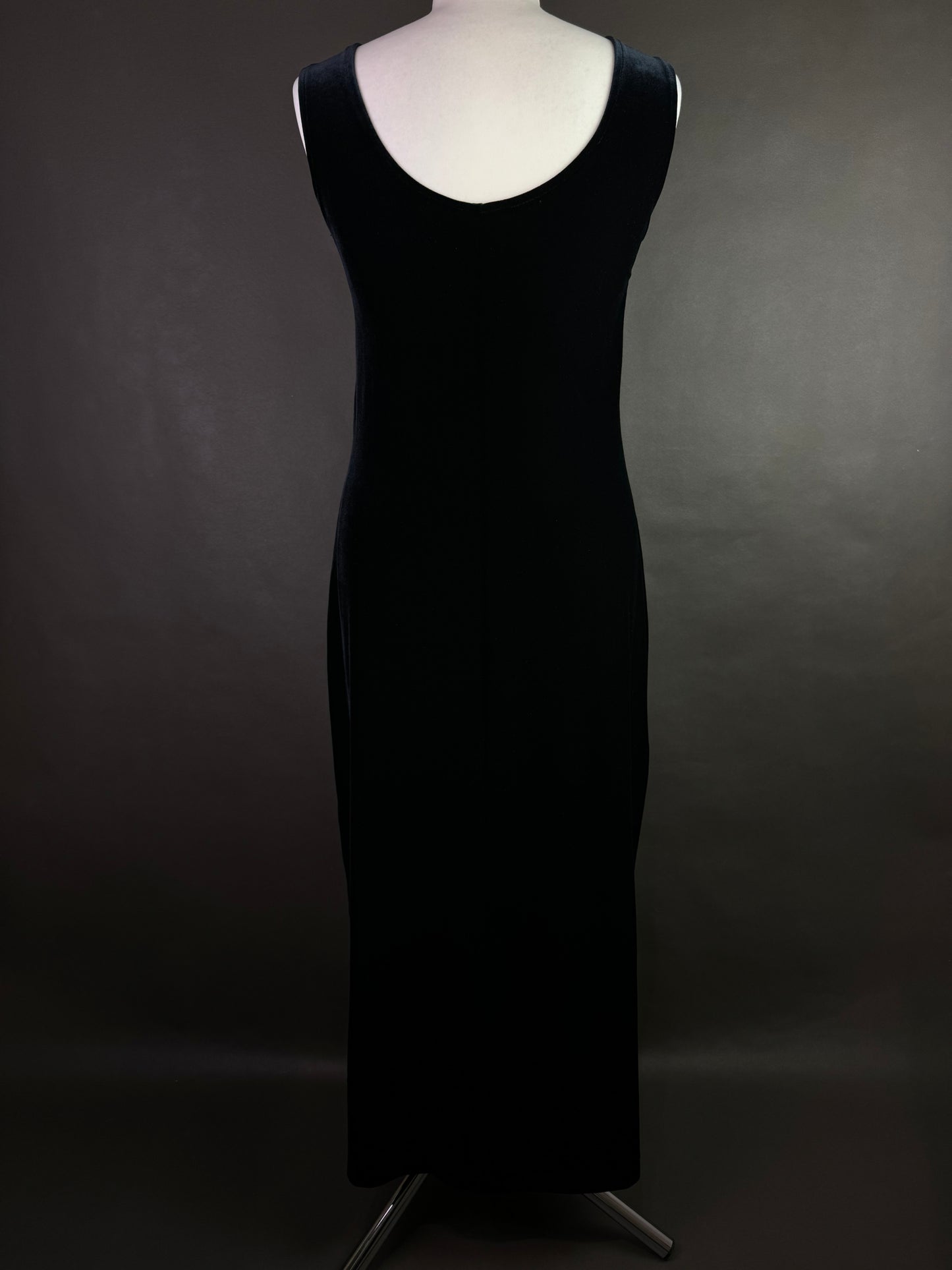 Welurowa sukienka maxi L