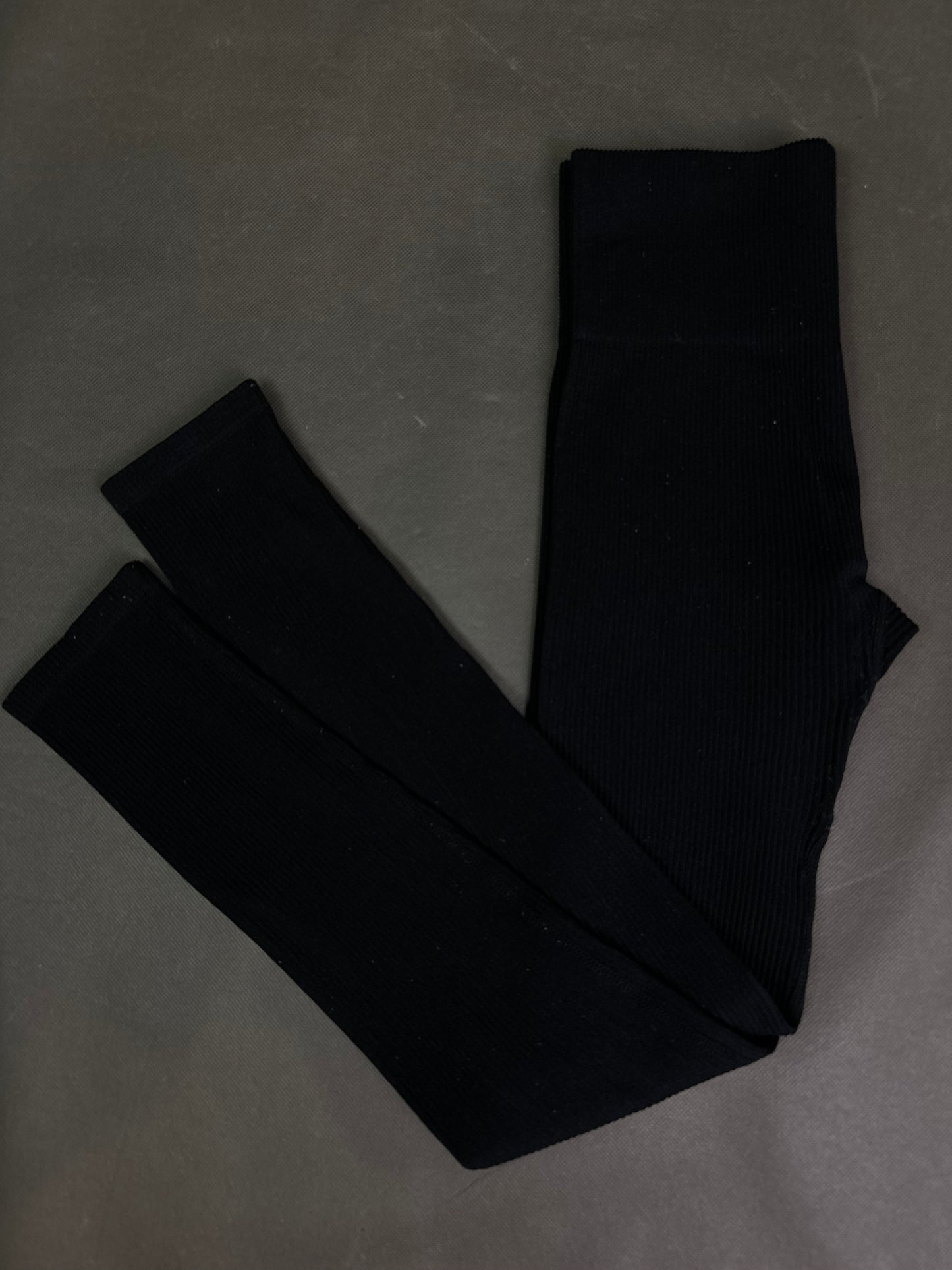 Legginsy prążkowane S