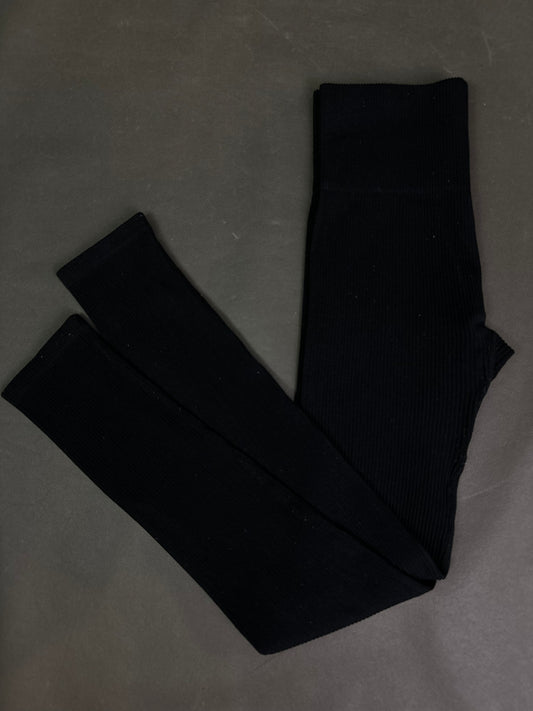 Legginsy prążkowane S