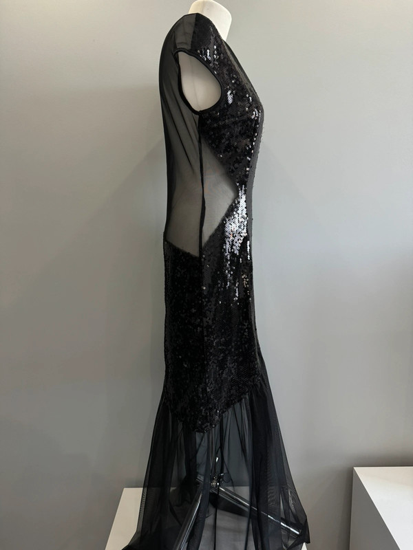 Cekinowa sukienka maxi L