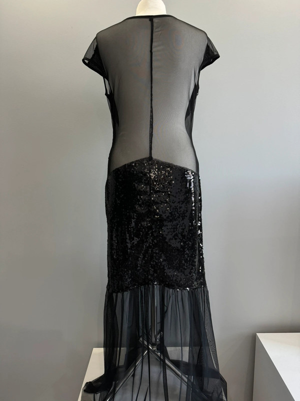 Cekinowa sukienka maxi L