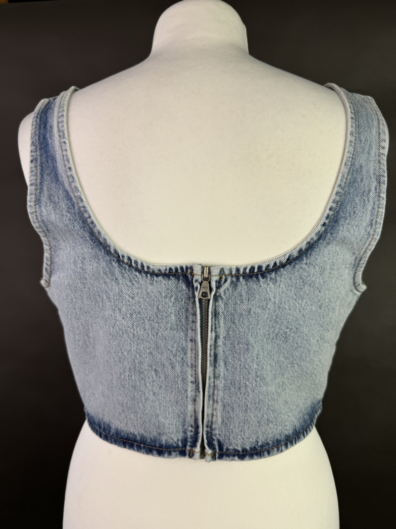 Top jeansowy M - obrazek 3