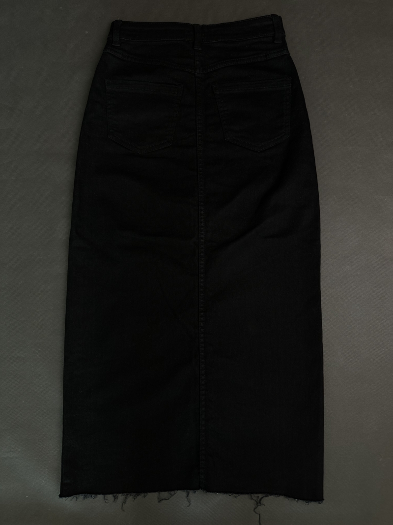 Spódnica jeansowa midi XS - obrazek 3