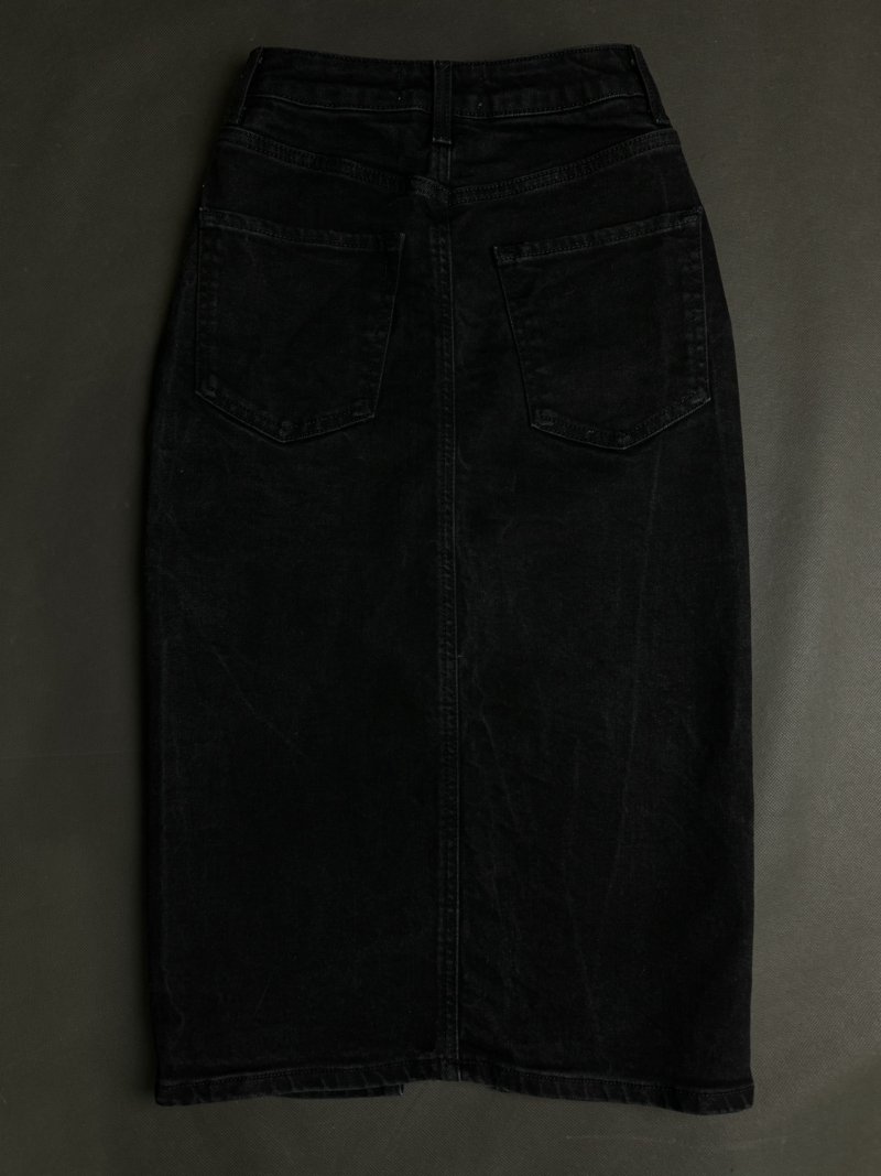 Jeansowa spódniczka midi XS - obrazek 3