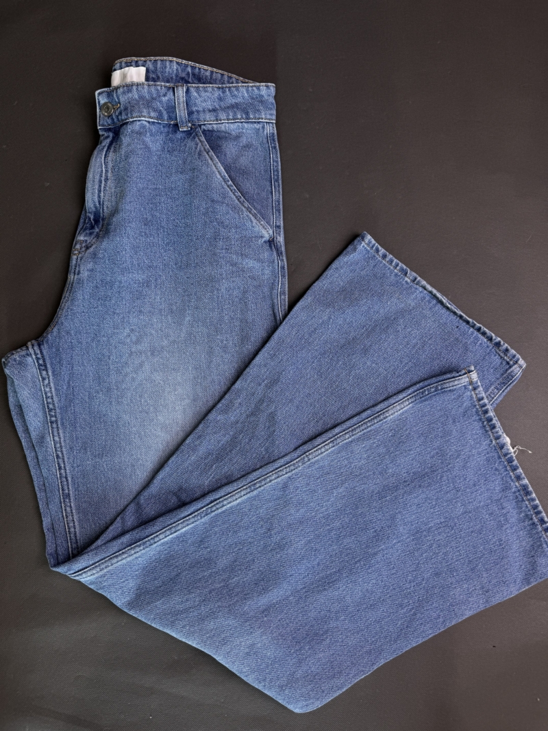 Spodnie jeansowe cargo XL