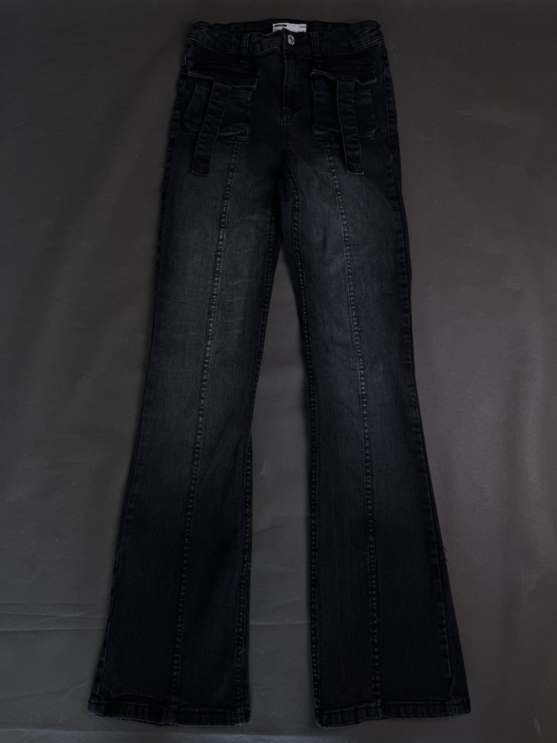 Spodnie jeansowe flare XS - obrazek 2