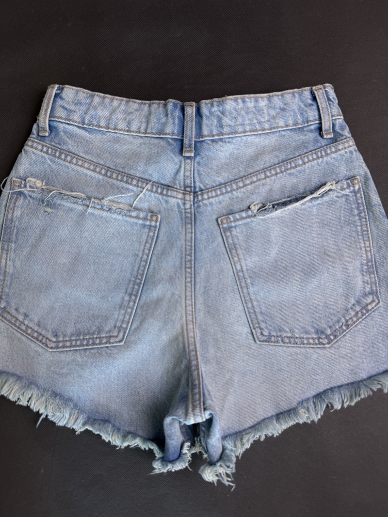 Krótkie spodenki jeansowe S - obrazek 2