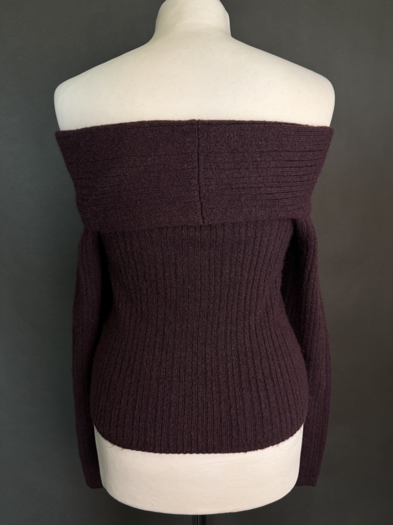 Sweter z odkrytymi ramionami XXS - obrazek 3