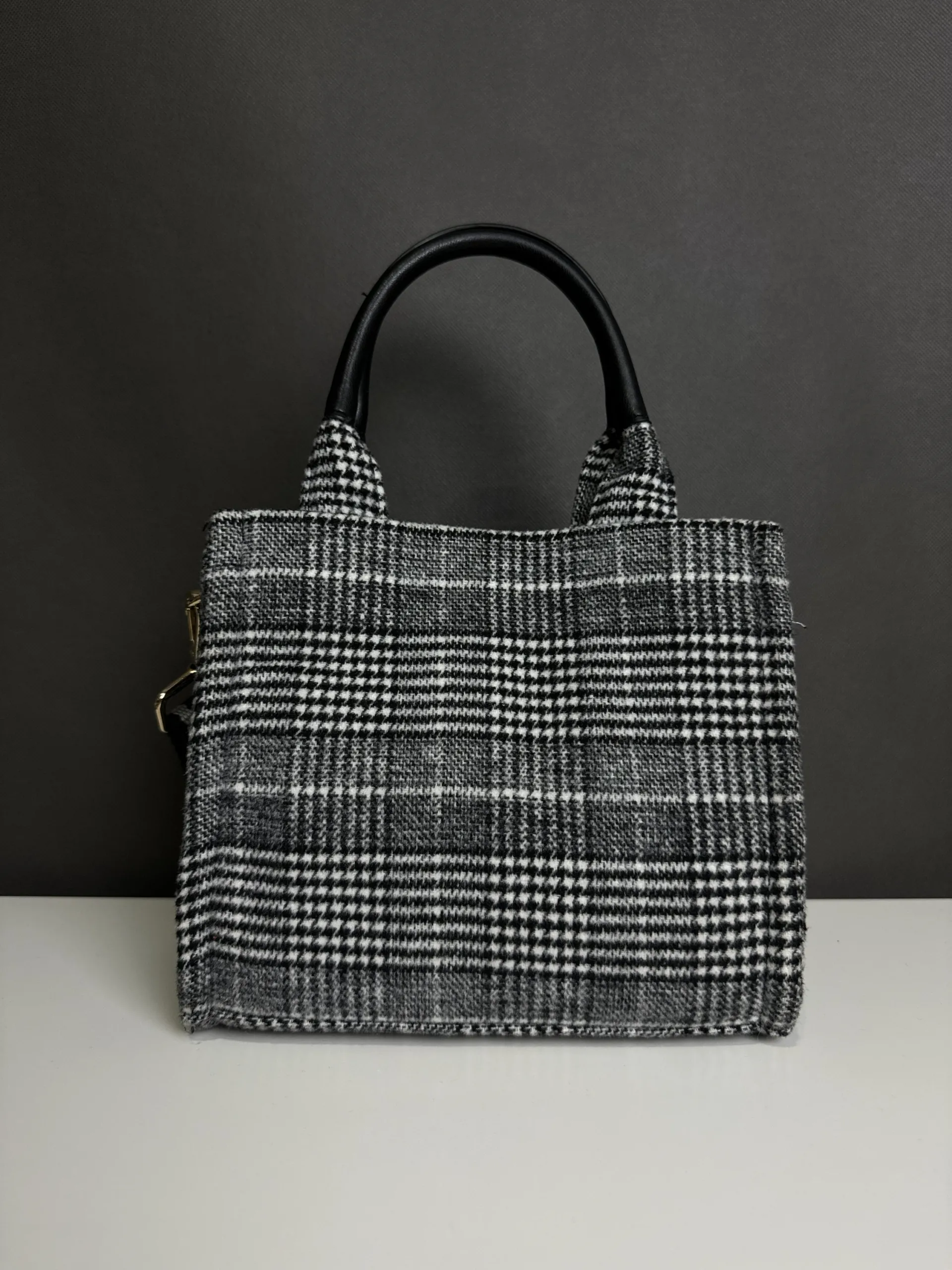 Torebka w kratę - obrazek 2