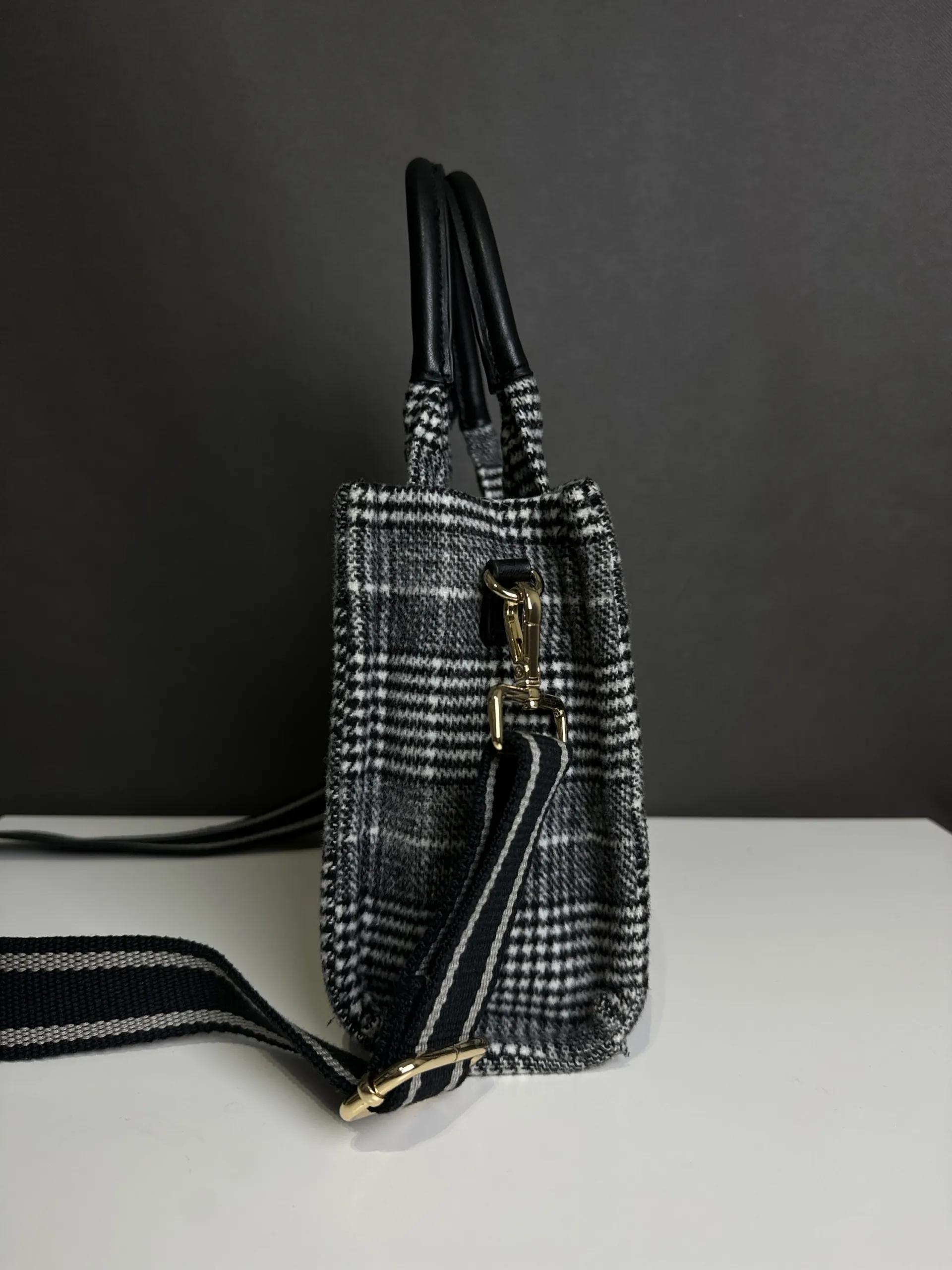 Torebka w kratę - obrazek 3