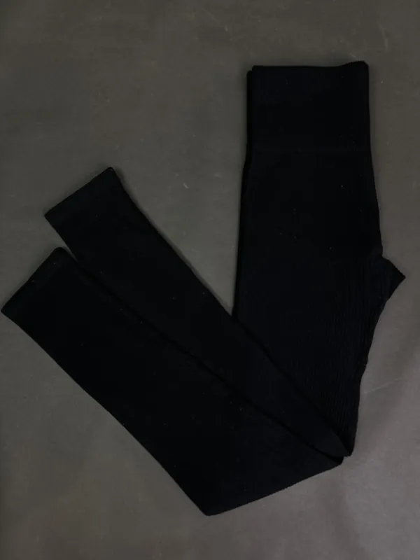 Legginsy prążkowane S